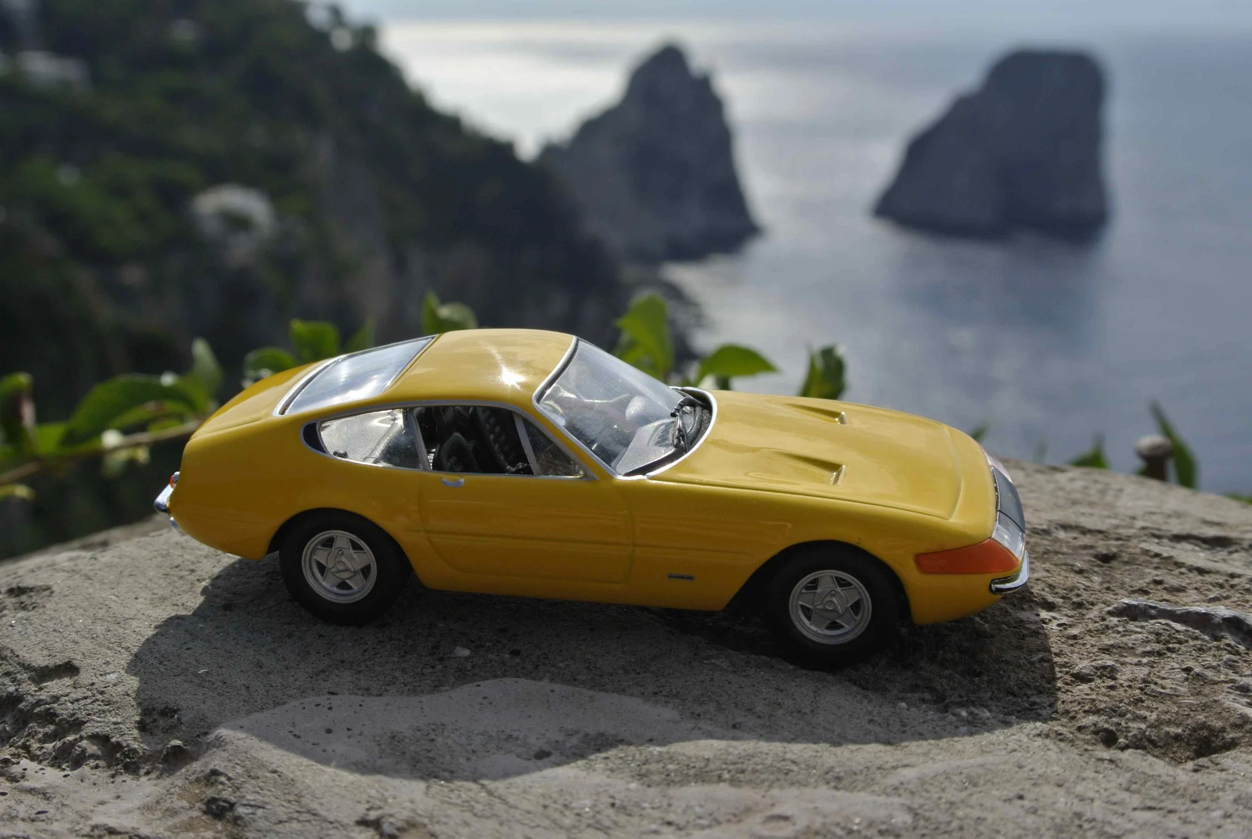Ferrari 365 GTB "Daytona" at the Fraglioni di Capri in Capri, Italy