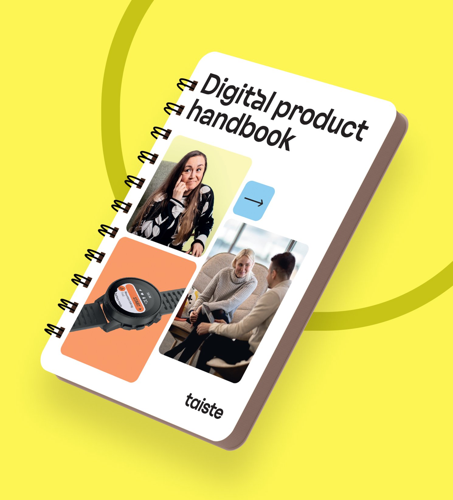 Besides the website, I’ve also done many other internal Taiste projects. I have for instance designed the layout for physical Digital Product Handbook and Culture Handbook. These kind of side projects are a fun way of utilising my past print experie