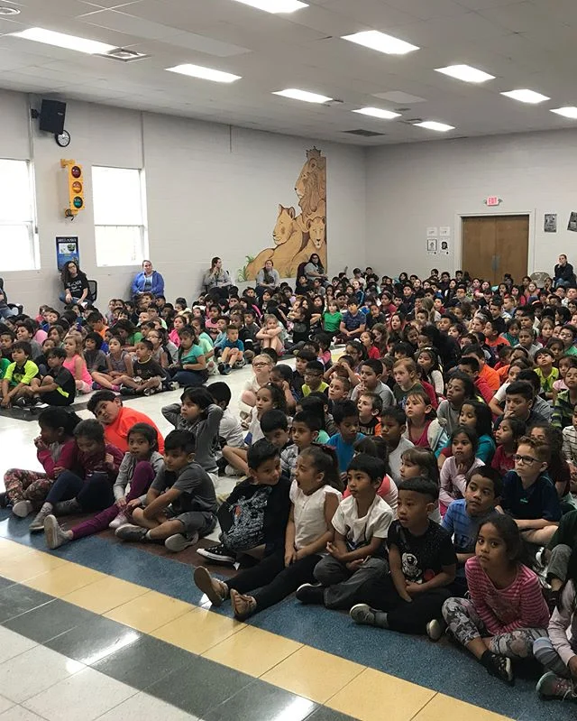We had the BEST day with the students at Lee Elementary in Springdale! We were given the chance to teach a workshop to the 4th graders and perform for the entire school in honor of their cultural week celebration! We loved teaching them about the history of tap dance and it’s cultural influences, and they were such a great audience for our performance! Thank you to the Arkansas Arts Council, Deanna Self, and Lee Elementary for making this awesome day happen!