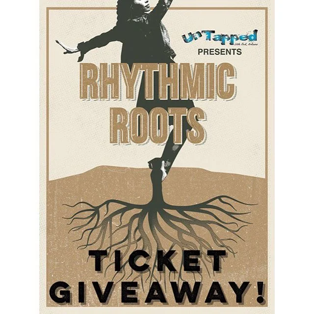 TICKET GIVEAWAY!
Go to the Arkansas Dance Network Facebook page, share their giveaway post, and tag someone in the comments, and you will be entered to win two tickets to Rhythmic Roots!