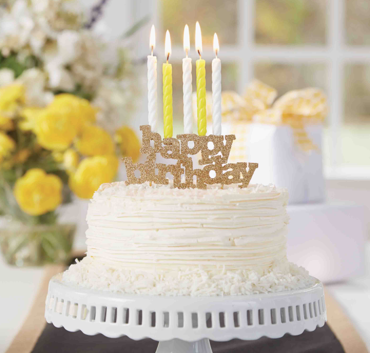 Happy Birthday Cake Topper & Candle Holder — artisans