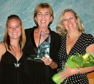 Accepting for Schendel & Sullivan are staff (from left to right) Meagan Shular, Cheri
Duhaim & Patty Campbell