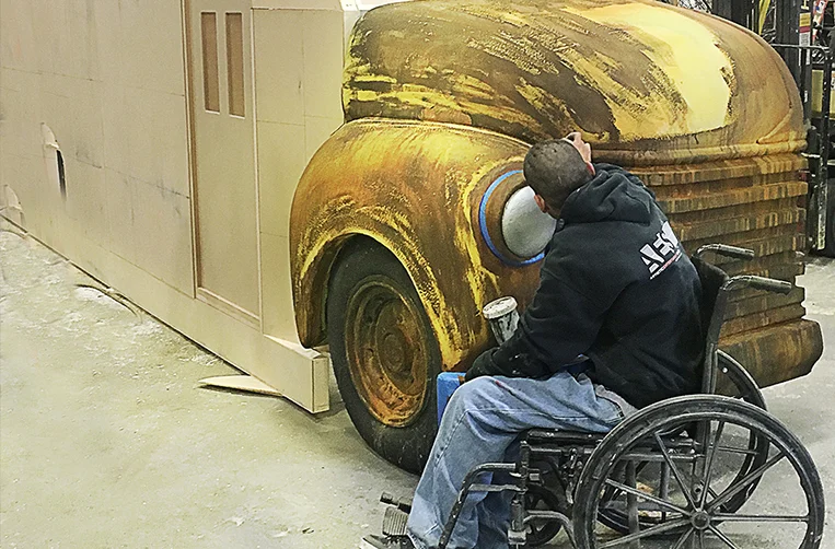 Scenic Paint DeptVideo Process — ARTISTIC ENTERTAINMENT SERVICES