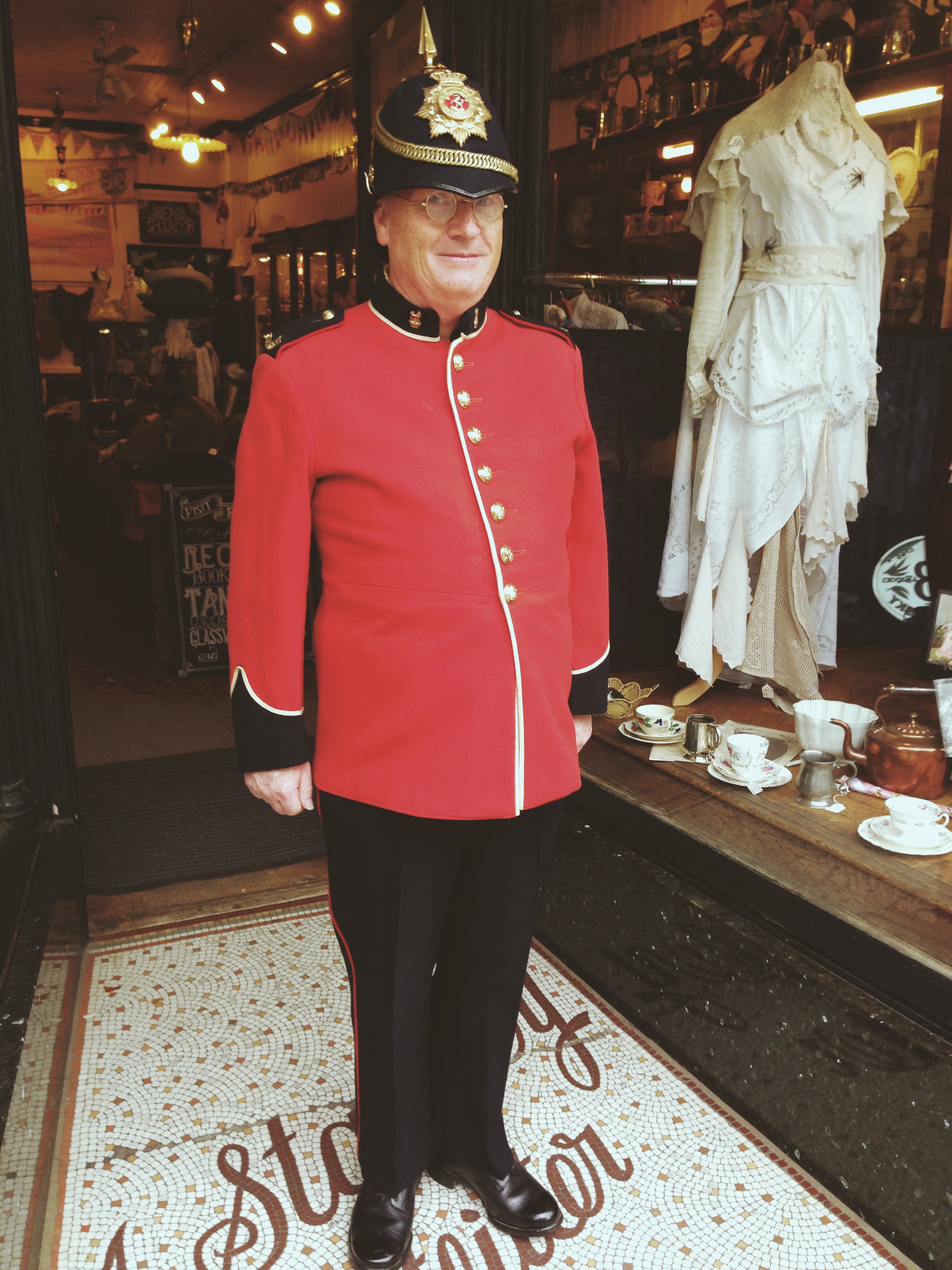 A fireman out of normal uniform!