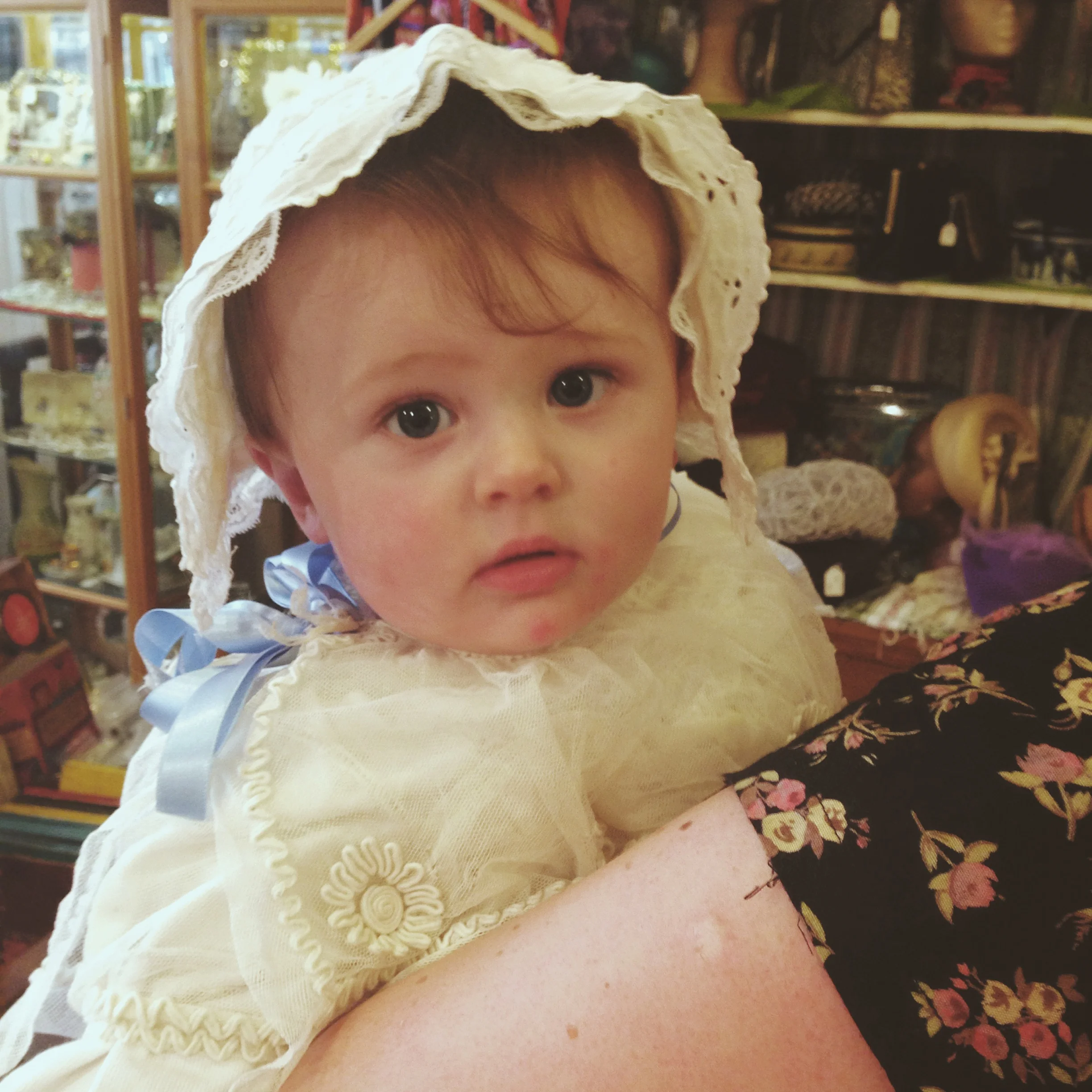 Lucas our youngest customer and winner of The Best Dressed Baby Award...awwwww!!