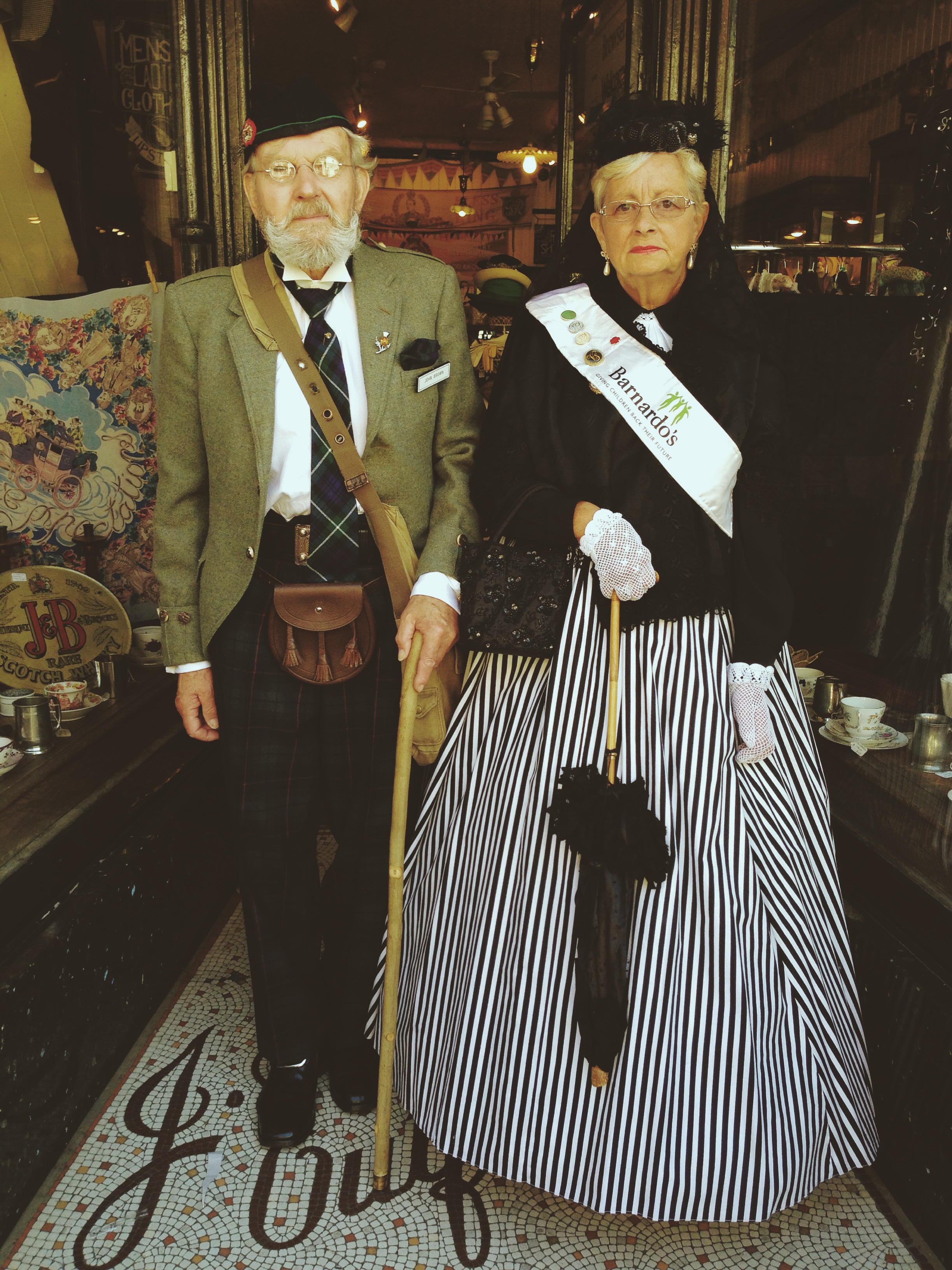 Mrs Eve Luck &amp; Mr Barrie Luck as John Brown
