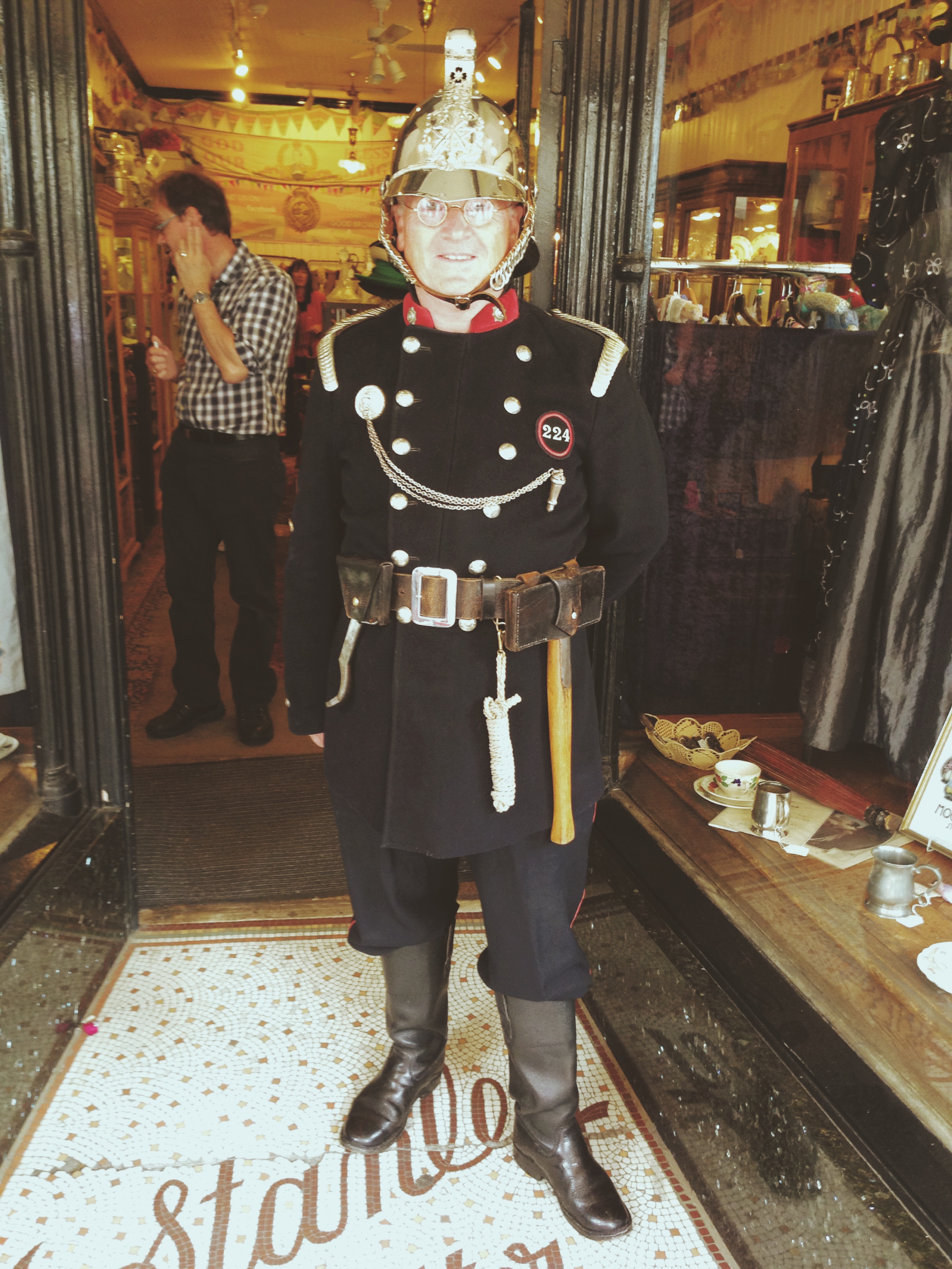 Our favourite fireman - in uniform this time!