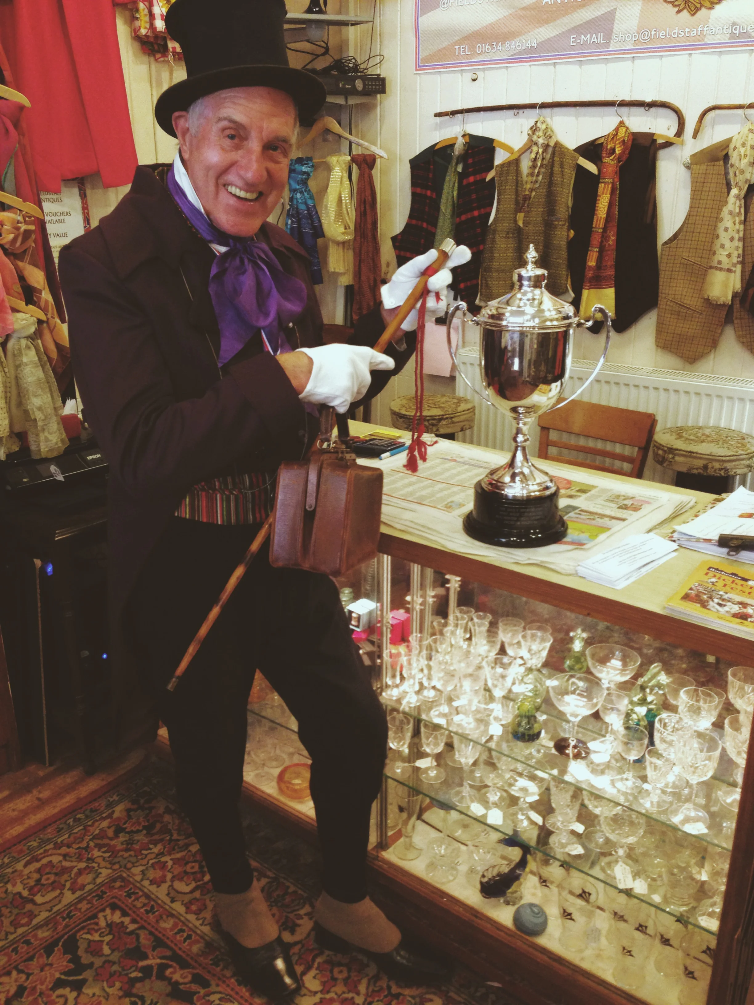 Mr Nicholas Baines as Abel Magwitch Winner of The Best Dressed Character Award