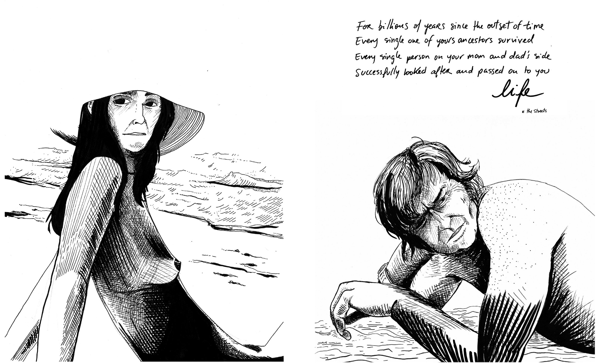  Another spread for issue 2 of The Joy.&nbsp; 
