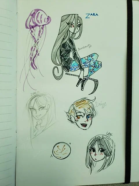 Lex and Driggs and jellyfish
