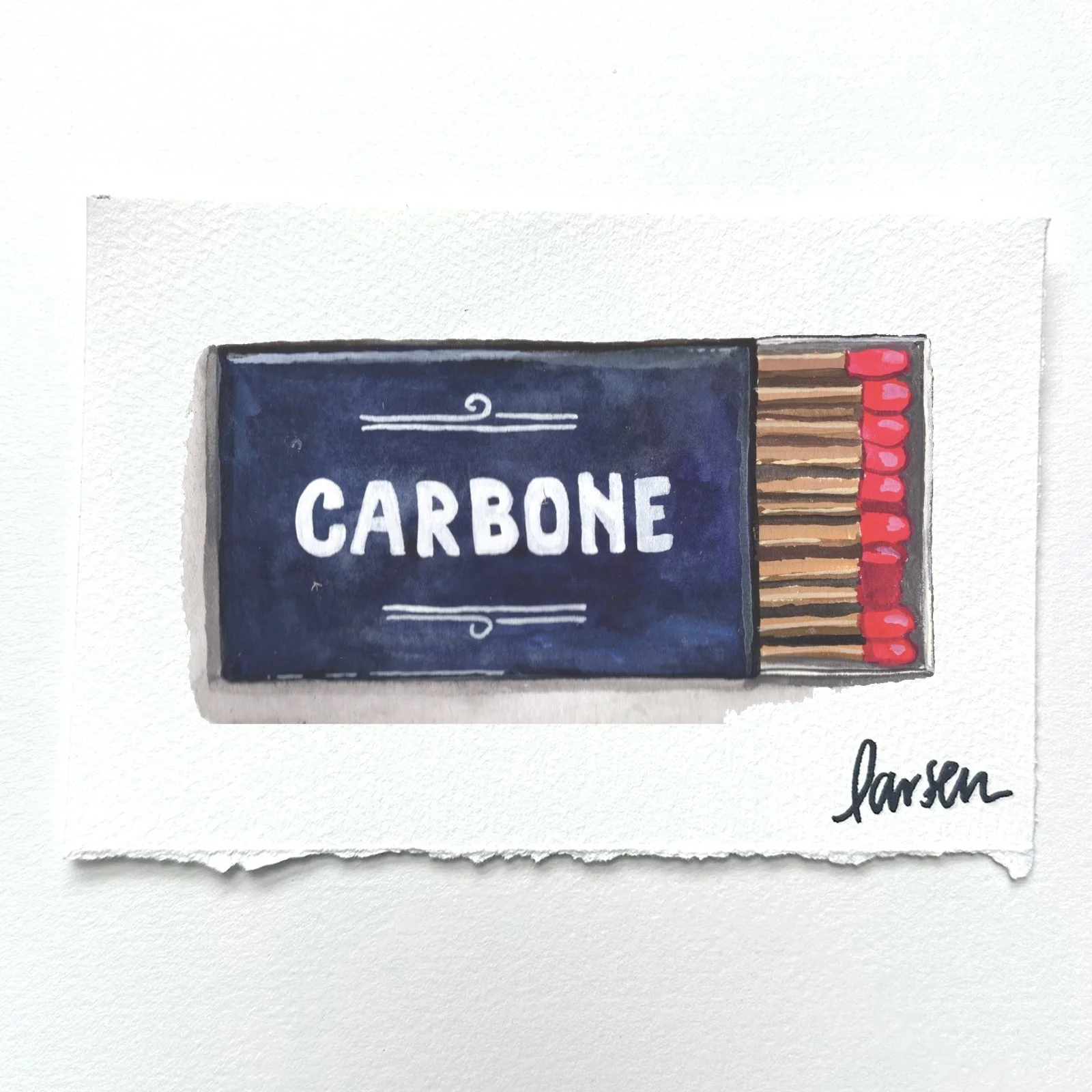 Carbone Matchbook Painting
