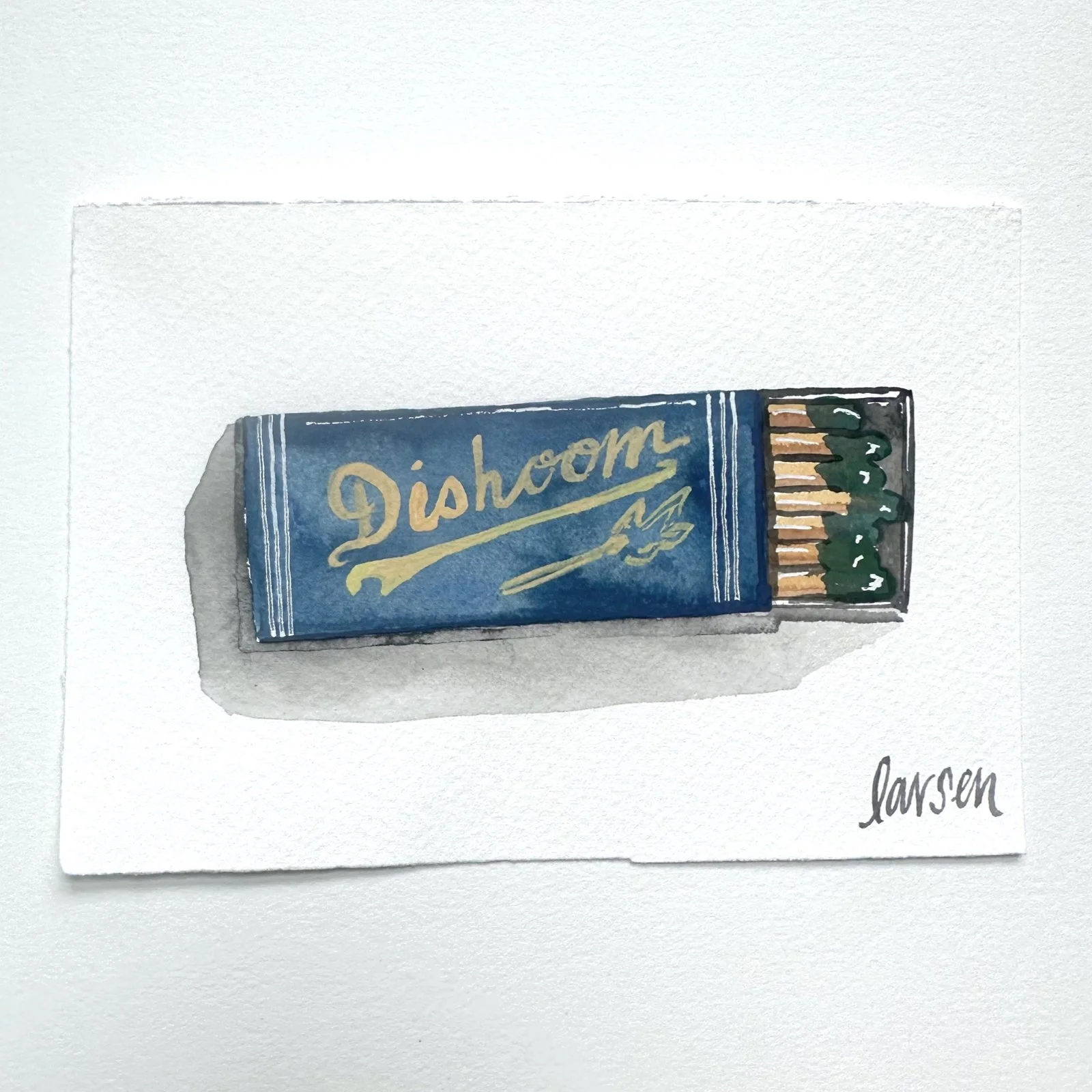 Dishoom Matchbook Painting