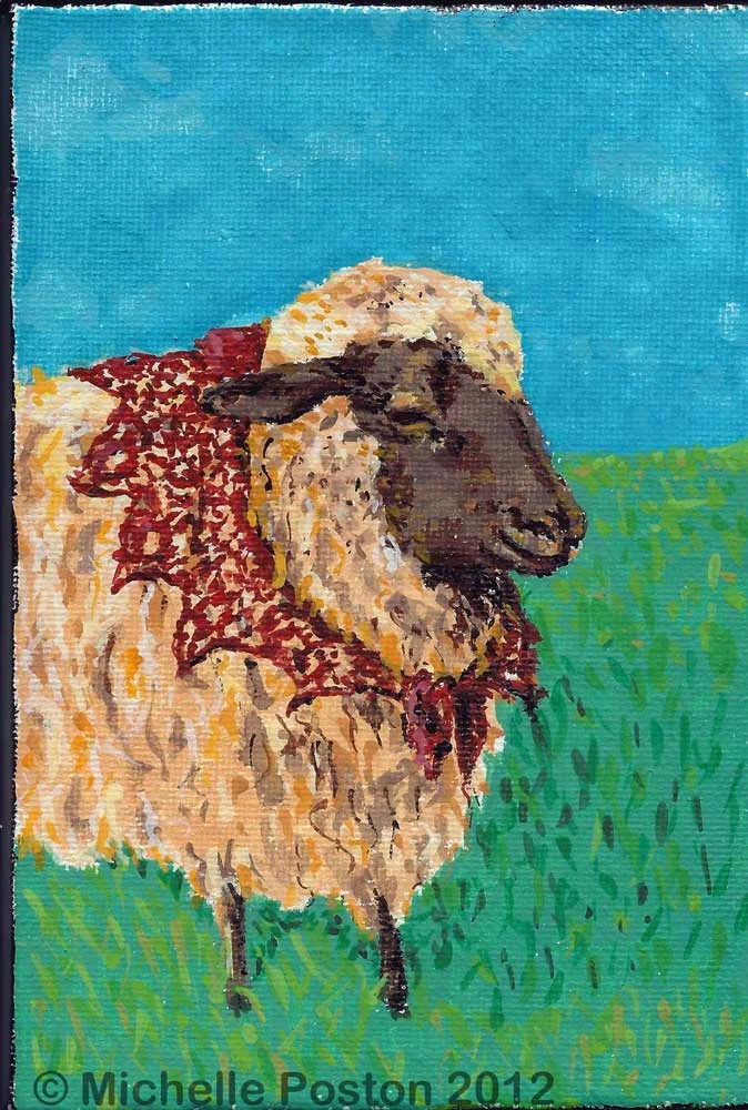 Sheep with Shawl