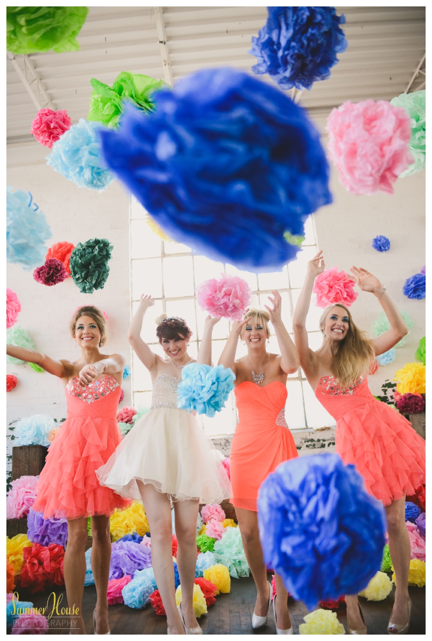 fun colorful wedding