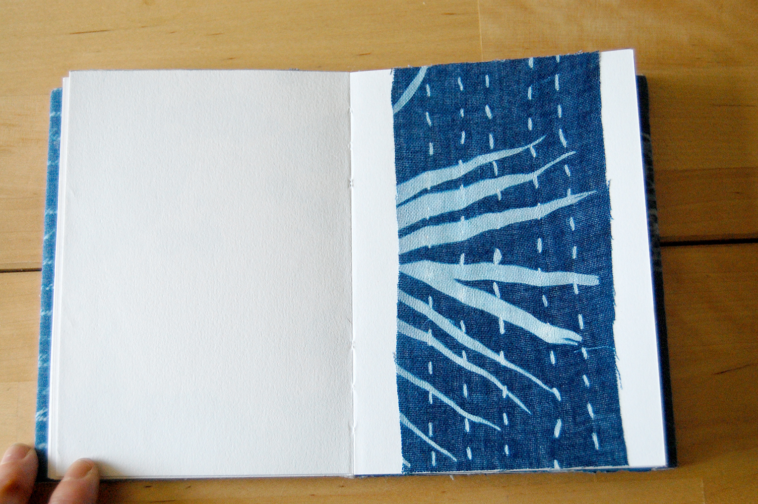  ​cyanotype print on cotton. 