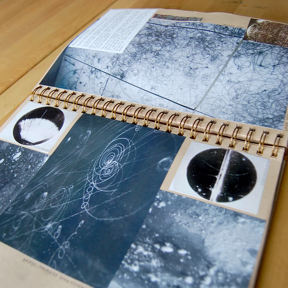 inspiration images, particle tracks.