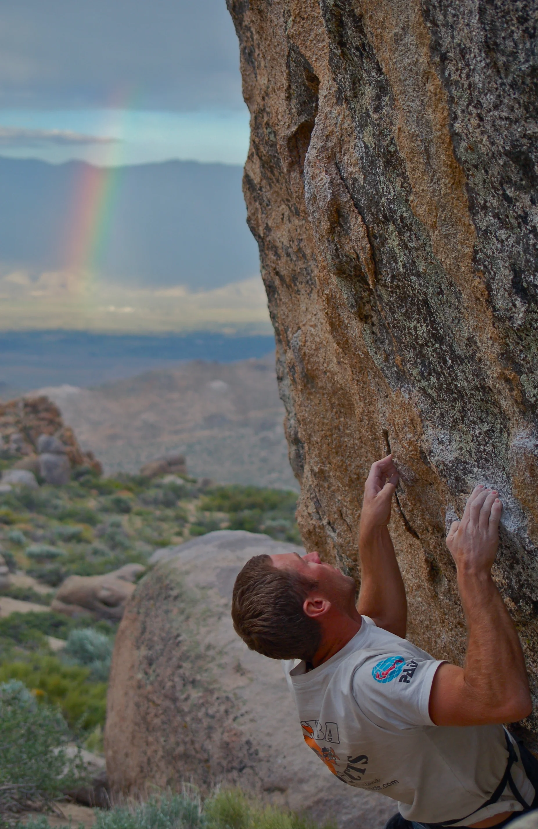 Dave Berry climbing in Bishop, CA