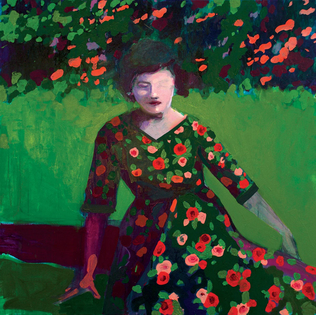 Dress, Oil on canvas, 30 x 30" SOLD