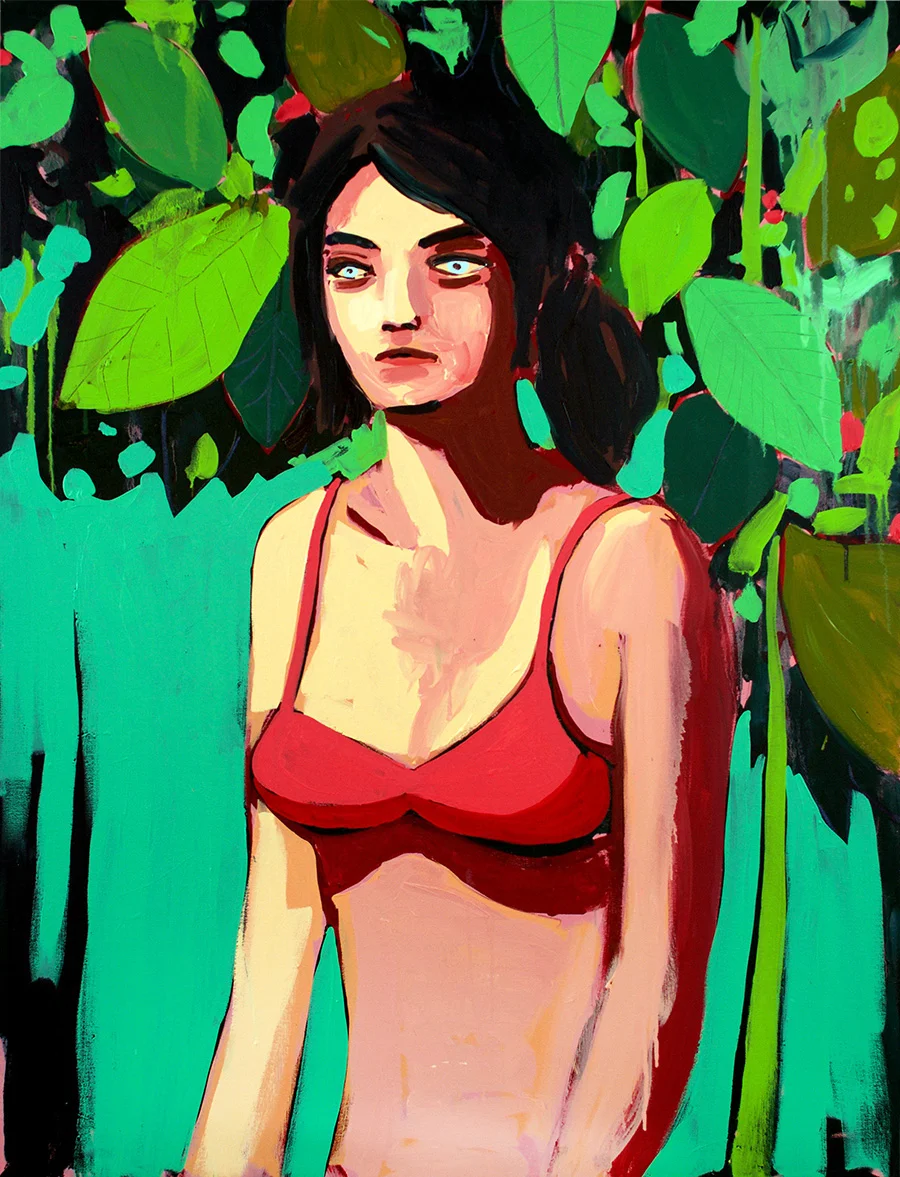 Bikini, Oil on canvas, 48 x 36"