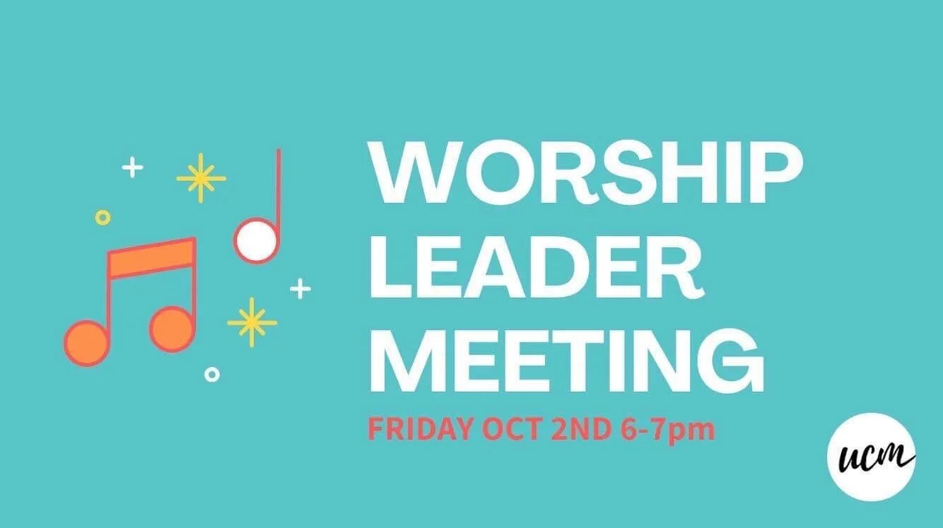 Worship Leader Meeting