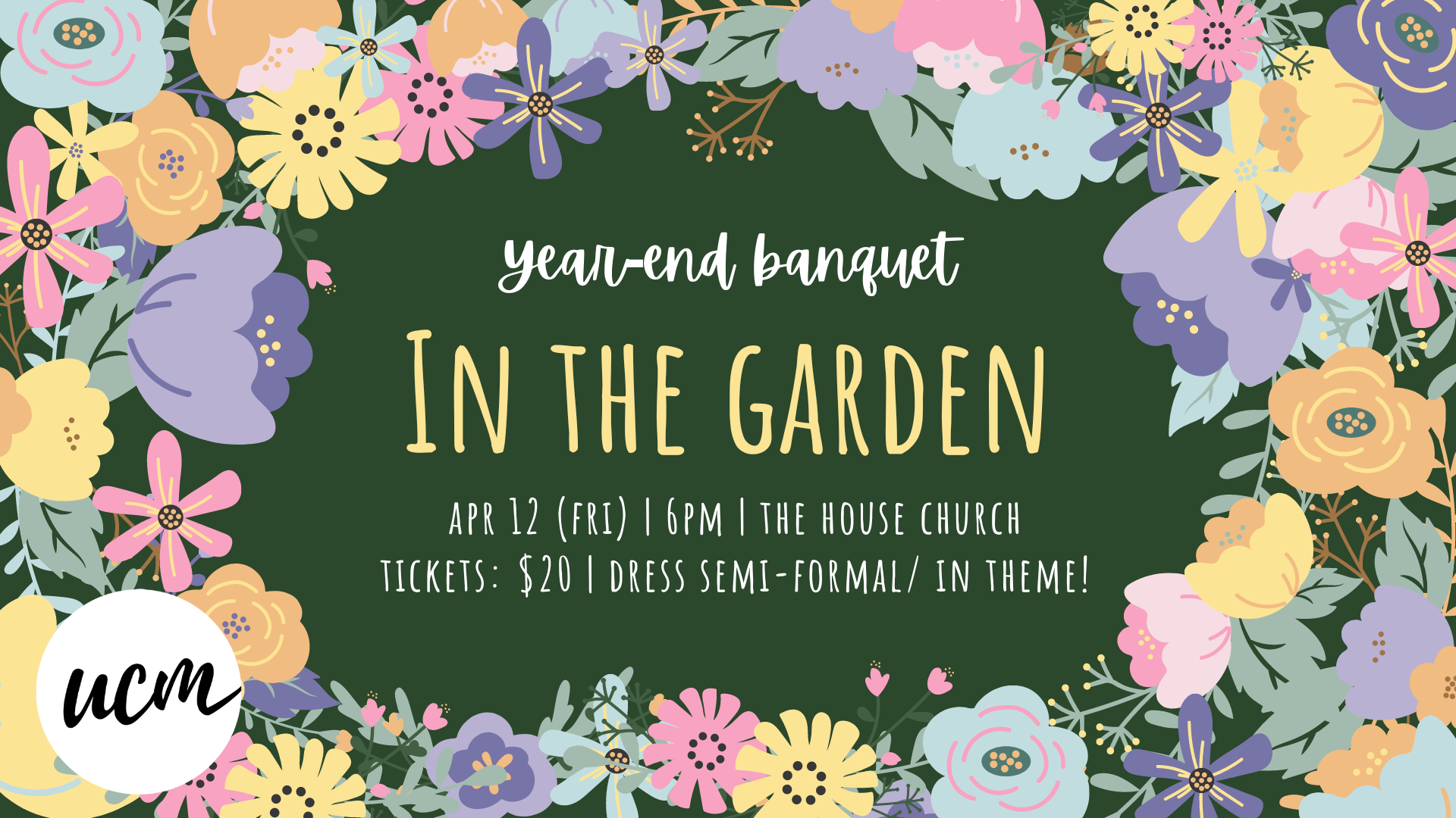 In the Garden - Year End Banquet