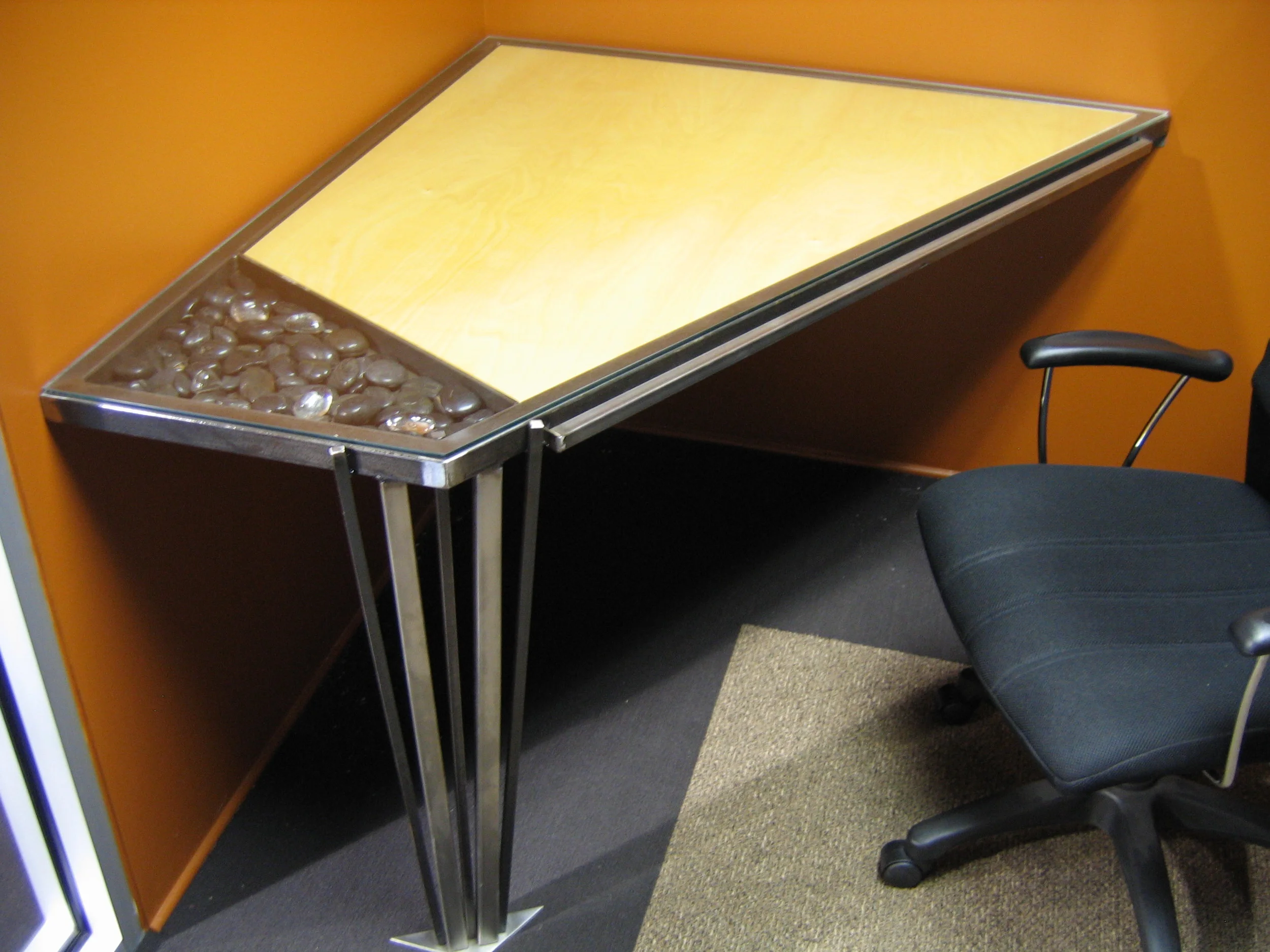 Geo-desk w-stones.JPG
