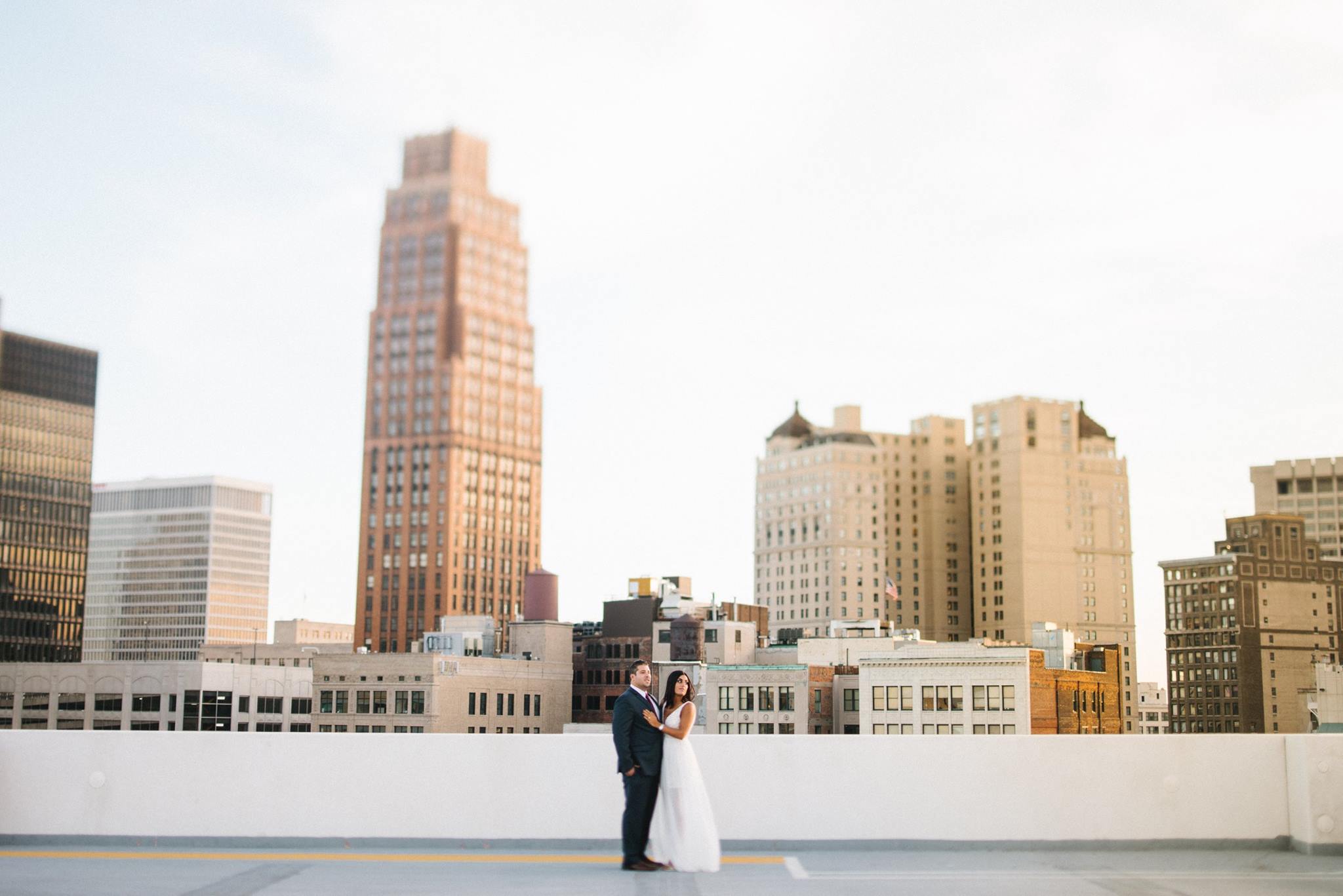 A parking garage in Detroit, MI. This is the first couple that I convinced to hang out up here with me. Everyone's reaction is, "Ehhhhh, a parking garage." BUT SERIOUSLY. One of the best views in the city. And it's free. And typically empty because no one wants to park on the top only to have to drive 10 floors down. I win. We all win. 