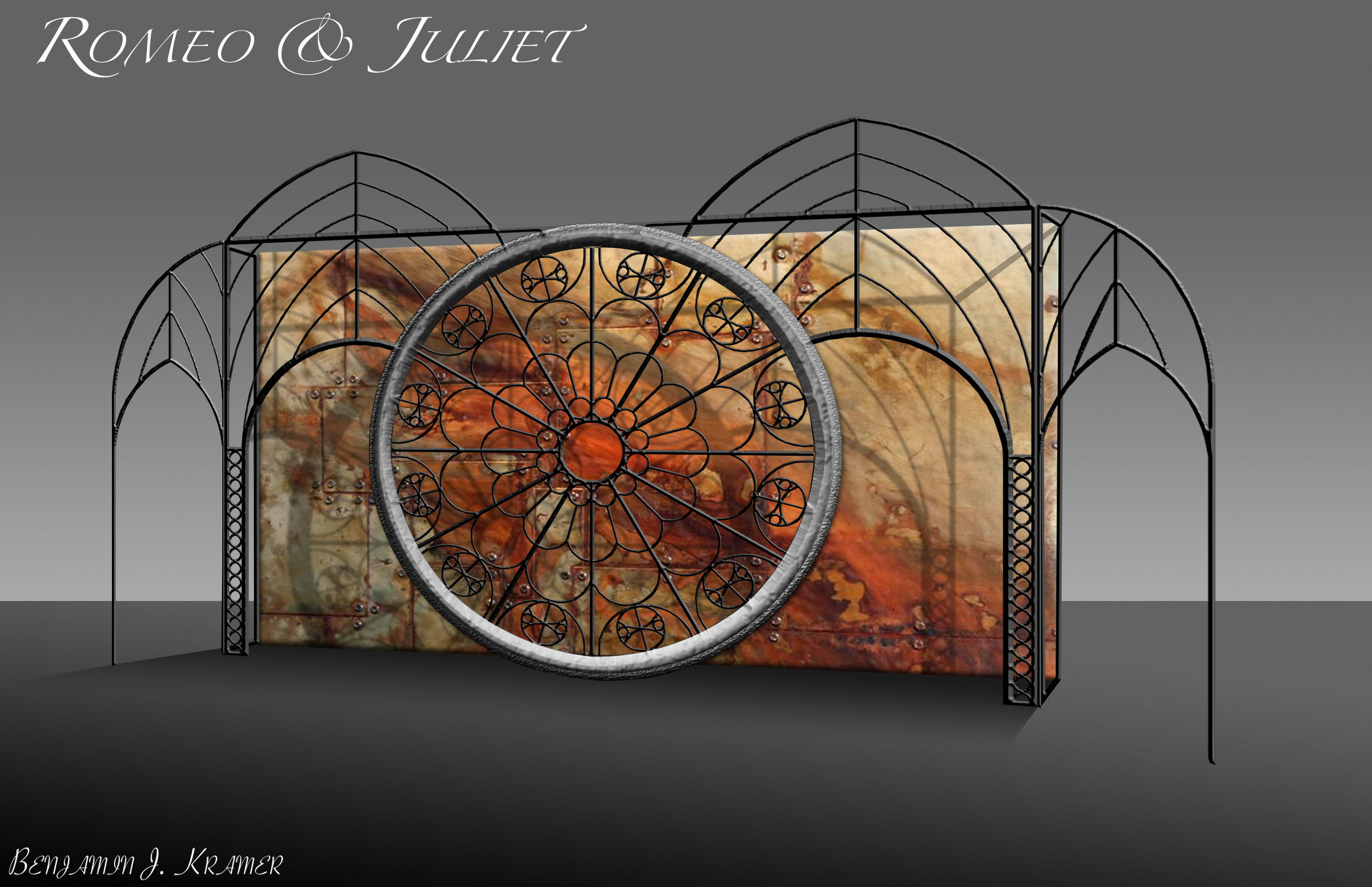 Original rendering for the base frame structure. (Photoshop Rendering)
