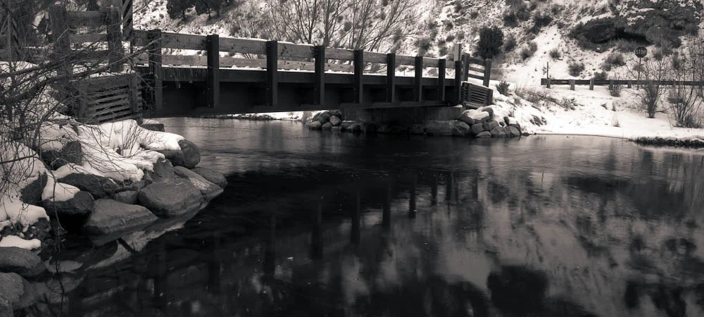 Bridge Over Logan River at Third Dam, Utah, 2010