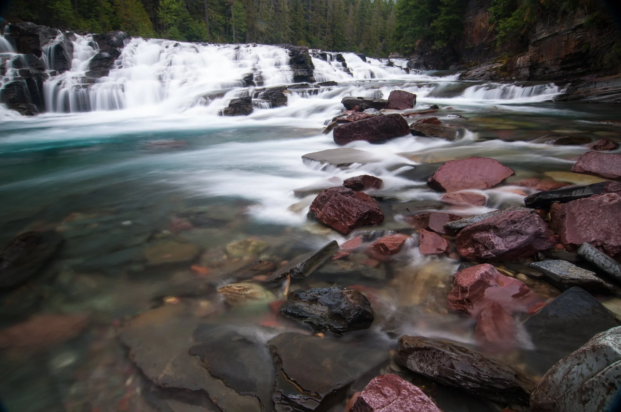 McDonald Falls, McDonald Creek, Glacier National Park, Montana 2015
