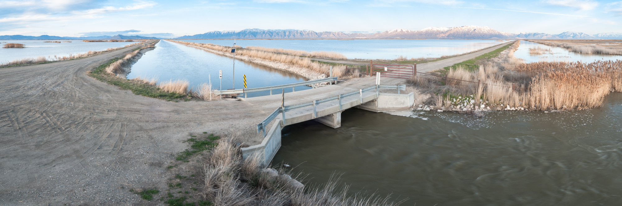 Bear River, East Pass, Bear River Migratory Bird Refuge, Utah, 2016