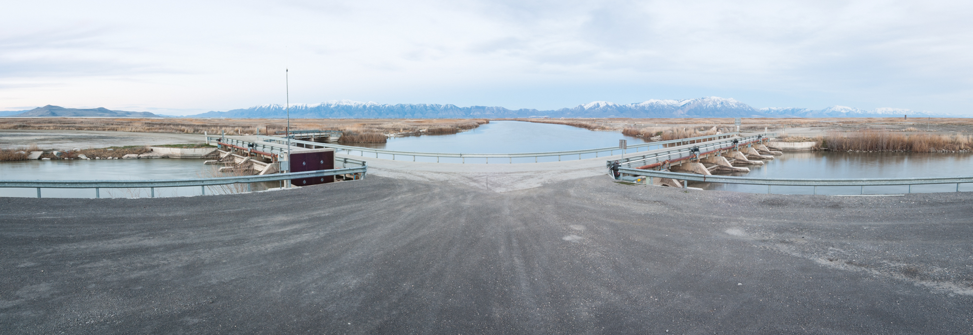 Bear River Diverted Into Four Channels, Bear River Migratory Bird Refuge, Utah, 2016