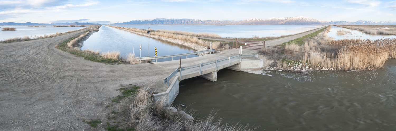 Bear River, East Pass, Bear River Migratory Bird Refuge, Utah, 2016
