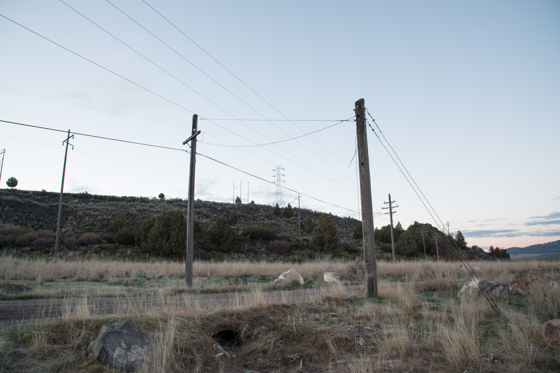 Power Lines and Power Poles, Grace, Utah 2017