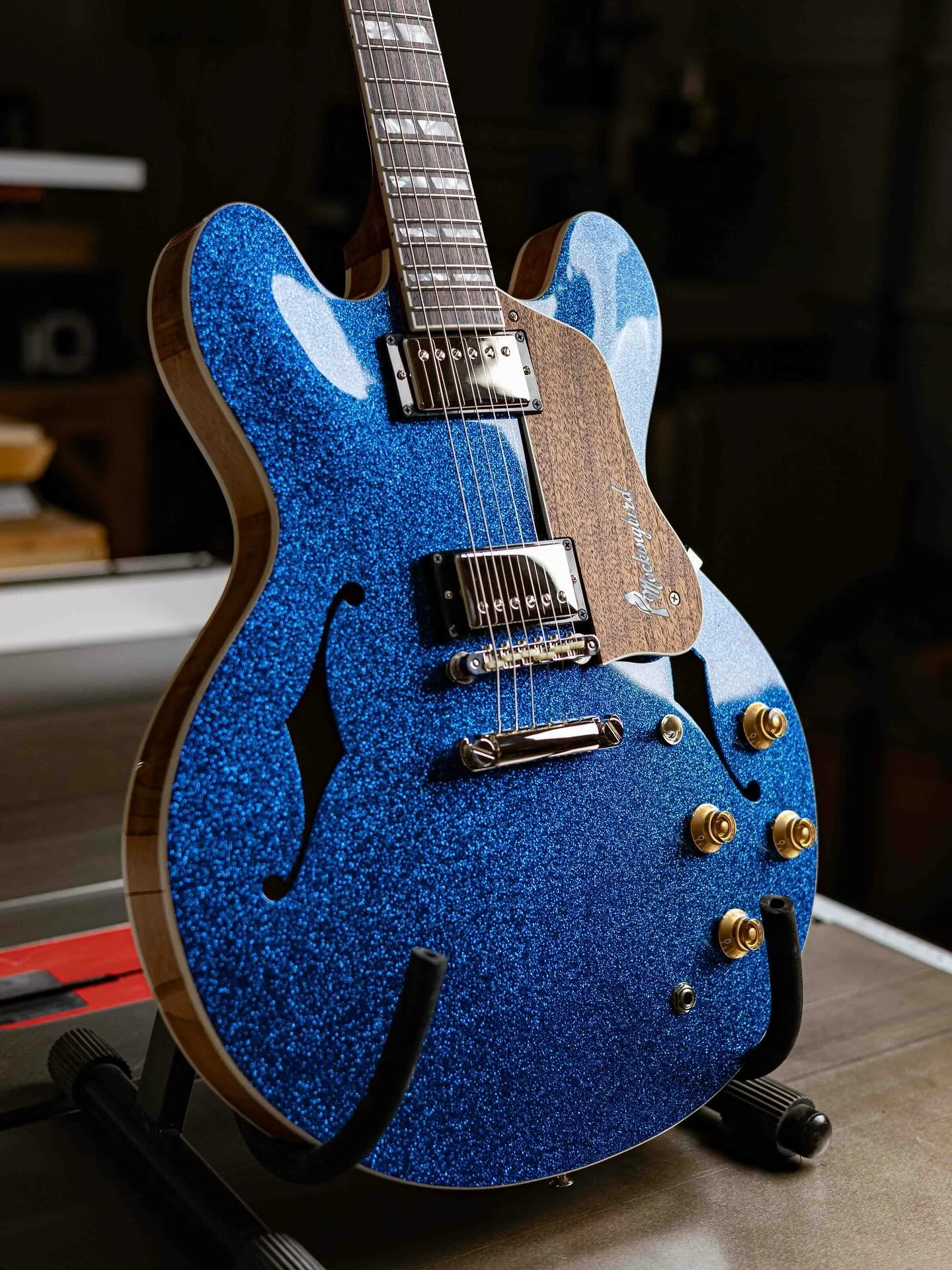 More pics of this beauty!  First time doing a Mahogany Pickguard and I love it. I can many more of these in the future.