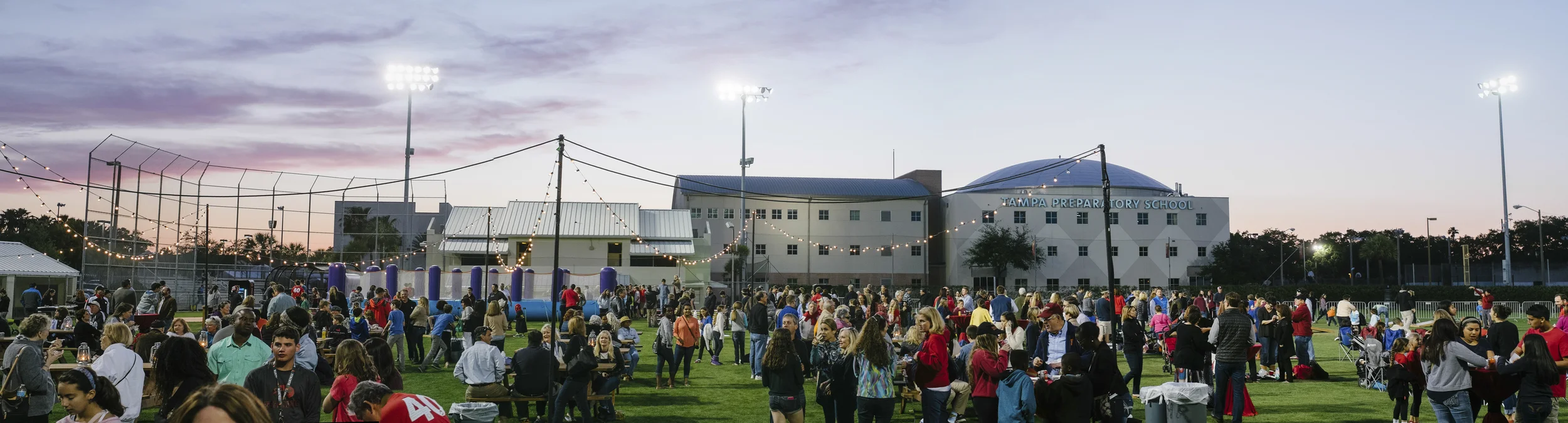 Panorama of Tampa Prep's 40th Anniversary Party