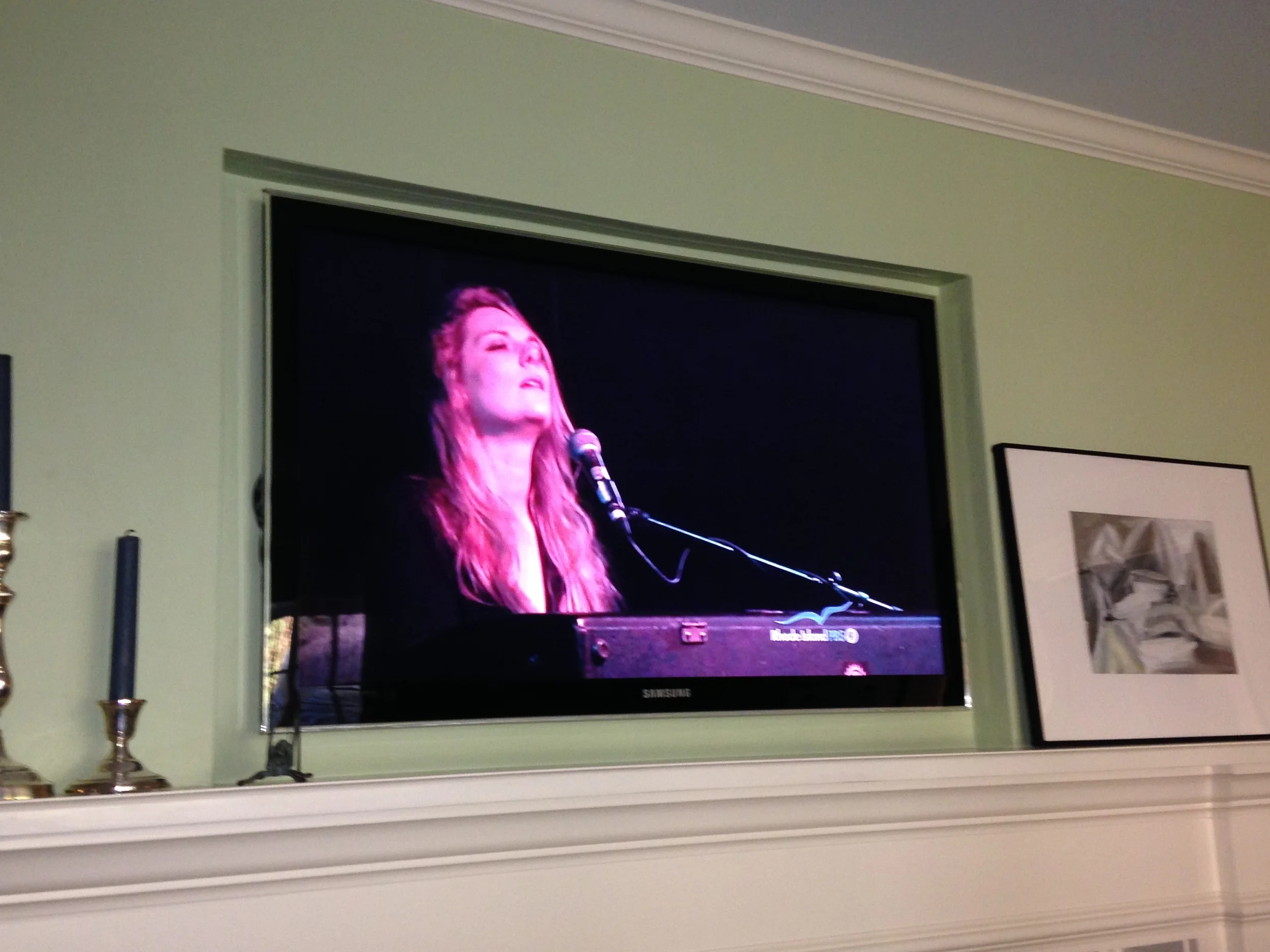 On the television!