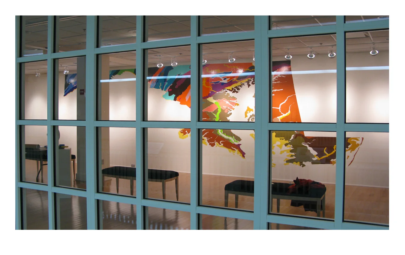  Information Retrieval 138, 2009 (Spectral Lands). Dimensions variable; wall size 9 x 33 ft. 