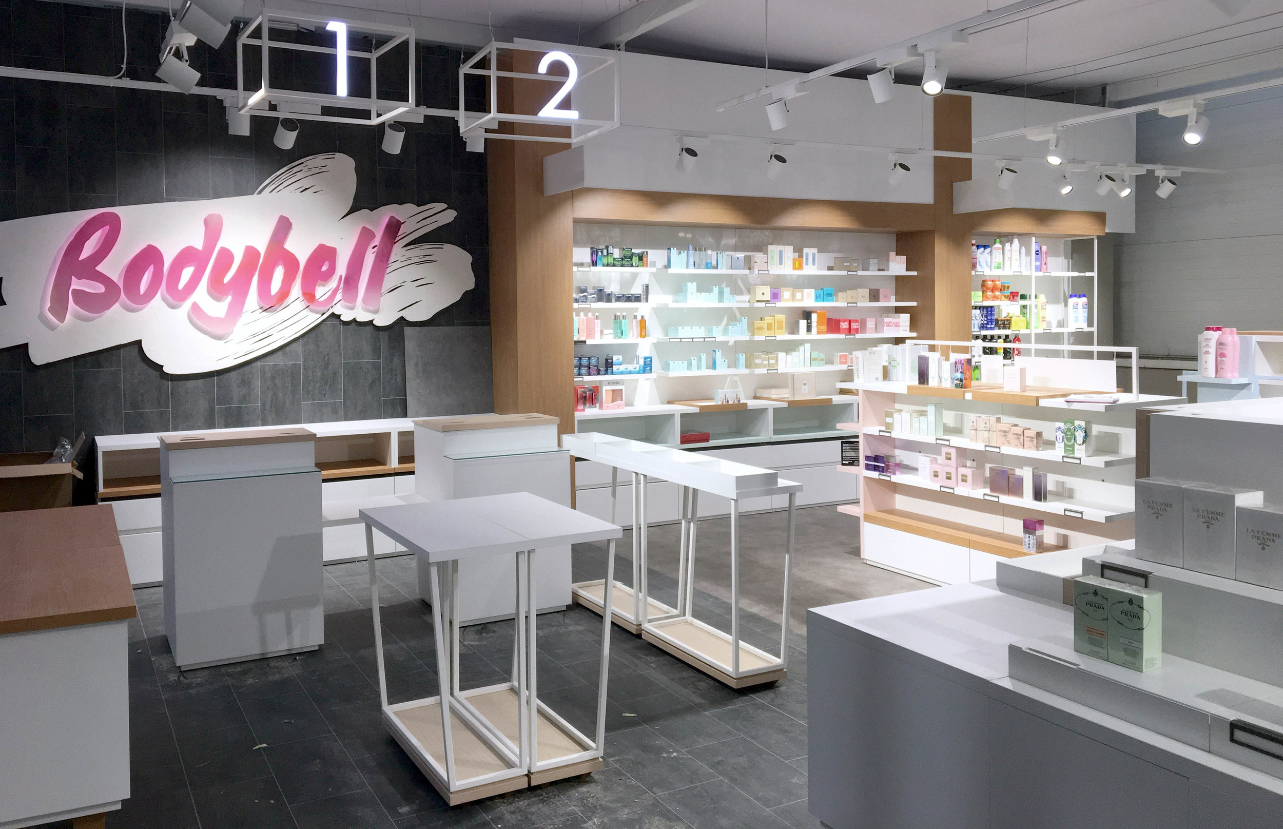 retail cosmetic beauty. Mock up