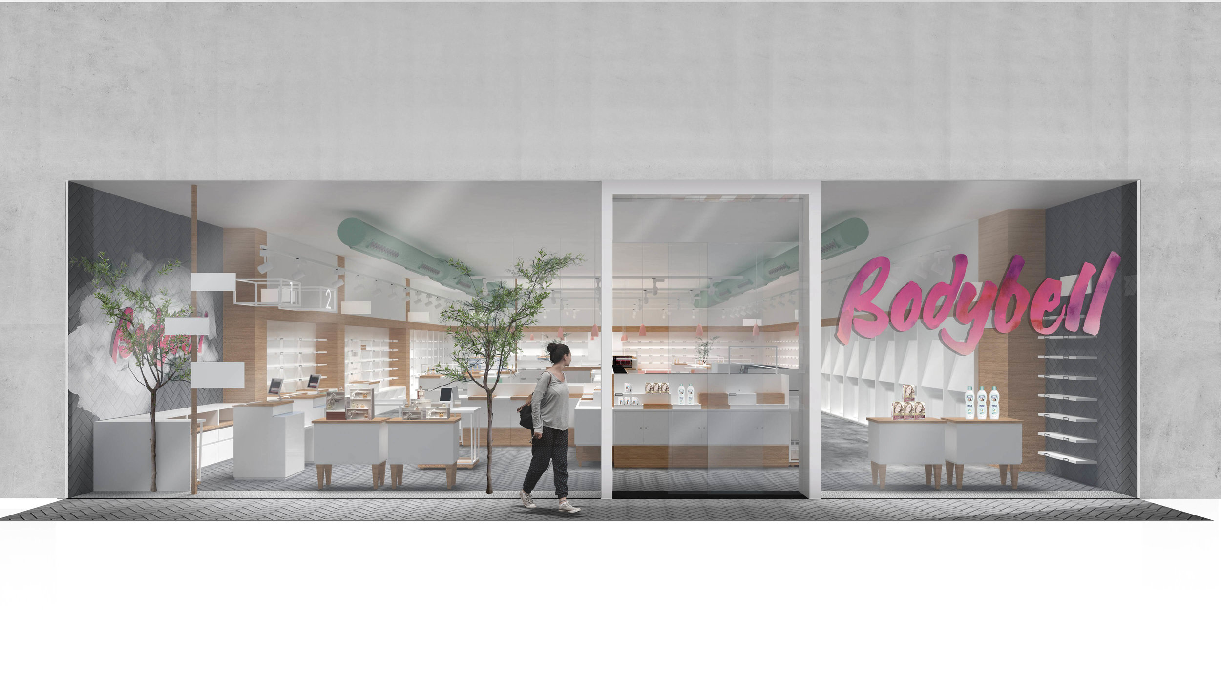 design architecture retail cosmetic