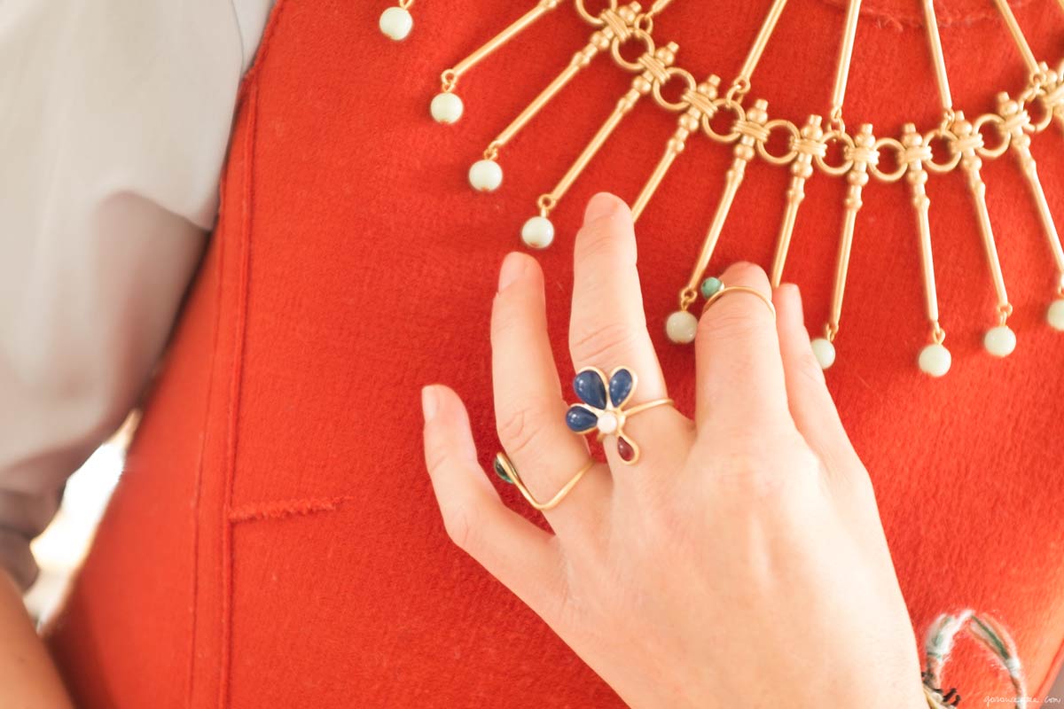 Elisa Nalin x Gripoix : the colors, the shapes. Via Garance Doré
