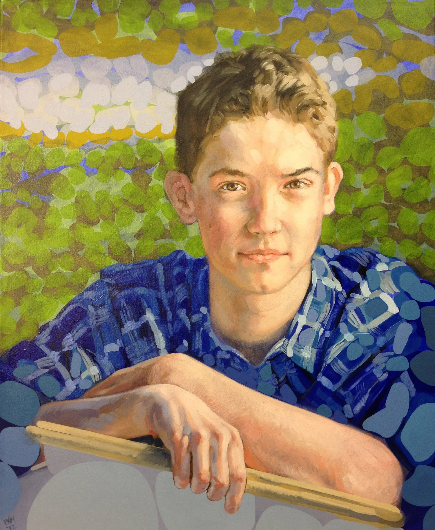 Teppo, oil on canvas, 61 x 50 cm, 2013