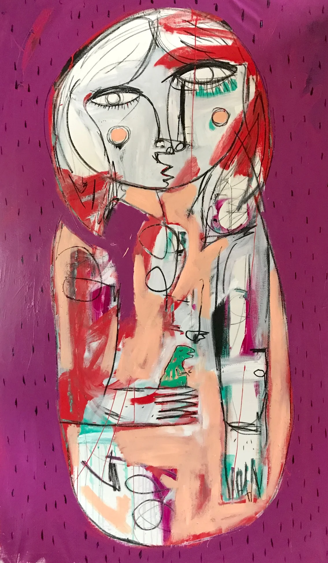  PETRA AND HER DINO. SOLD 