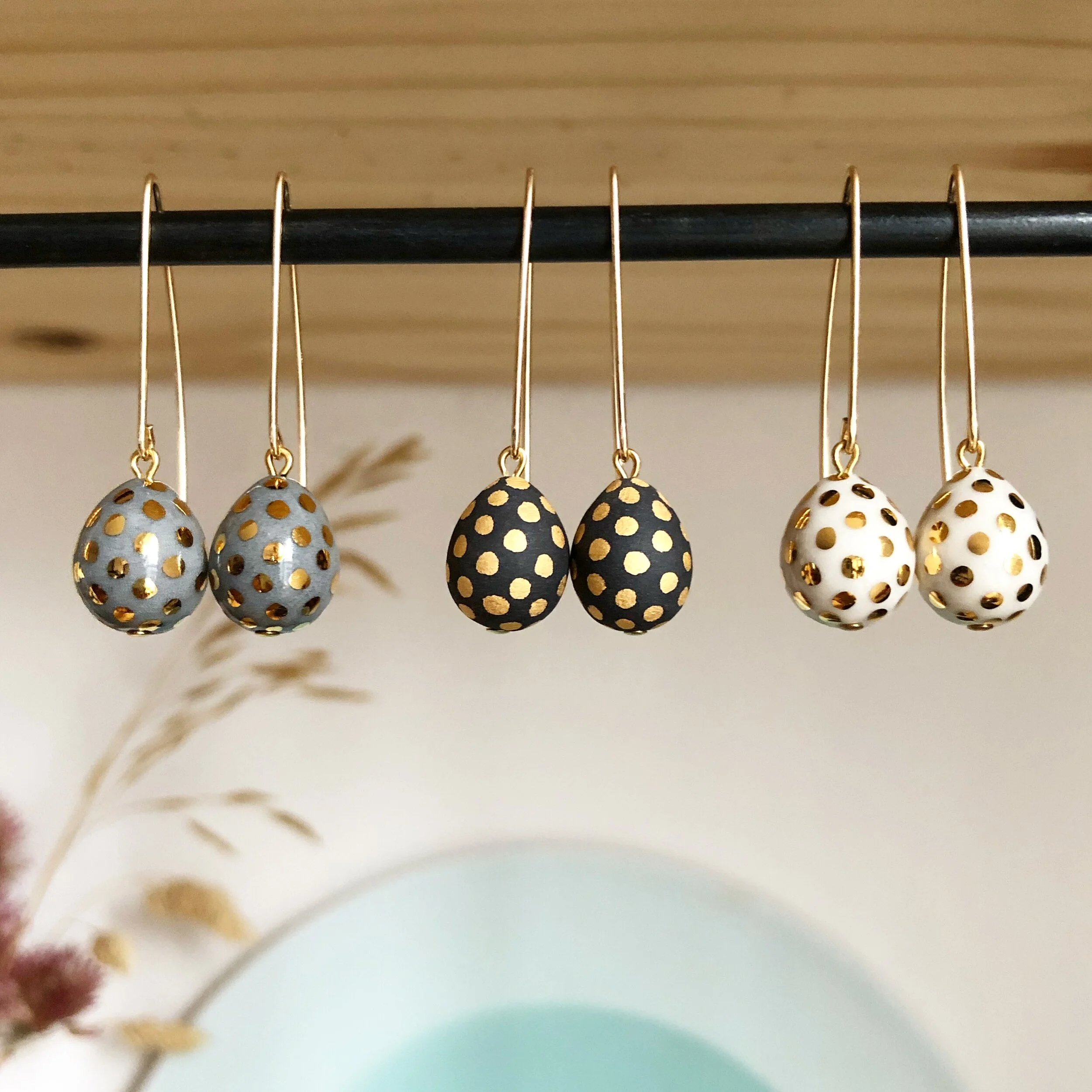 Ladybug Teardrop Earrings.JPG