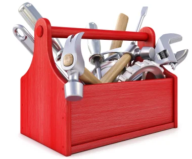 Toolkit containing various tools