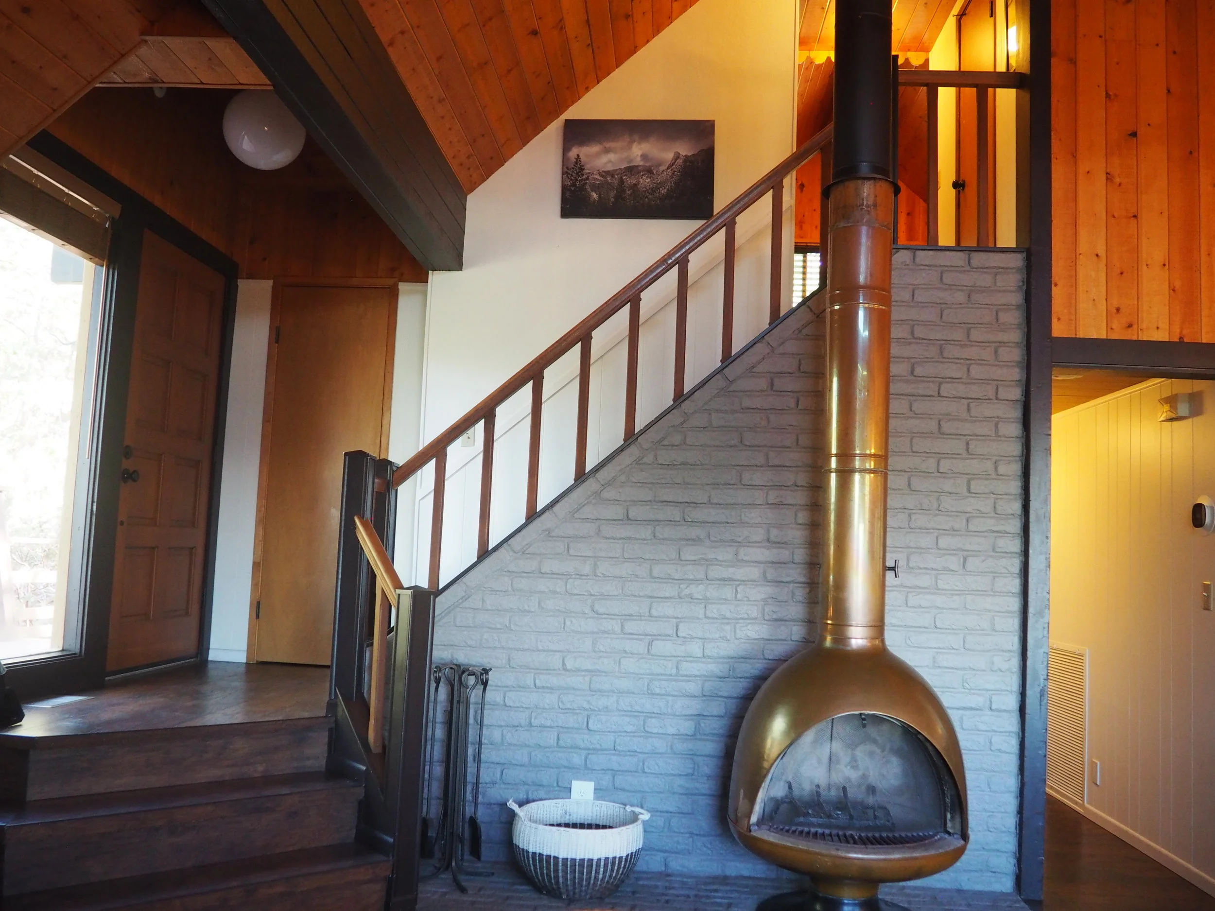 After a winter of roaring fires, the fireplace needed cleaning.
