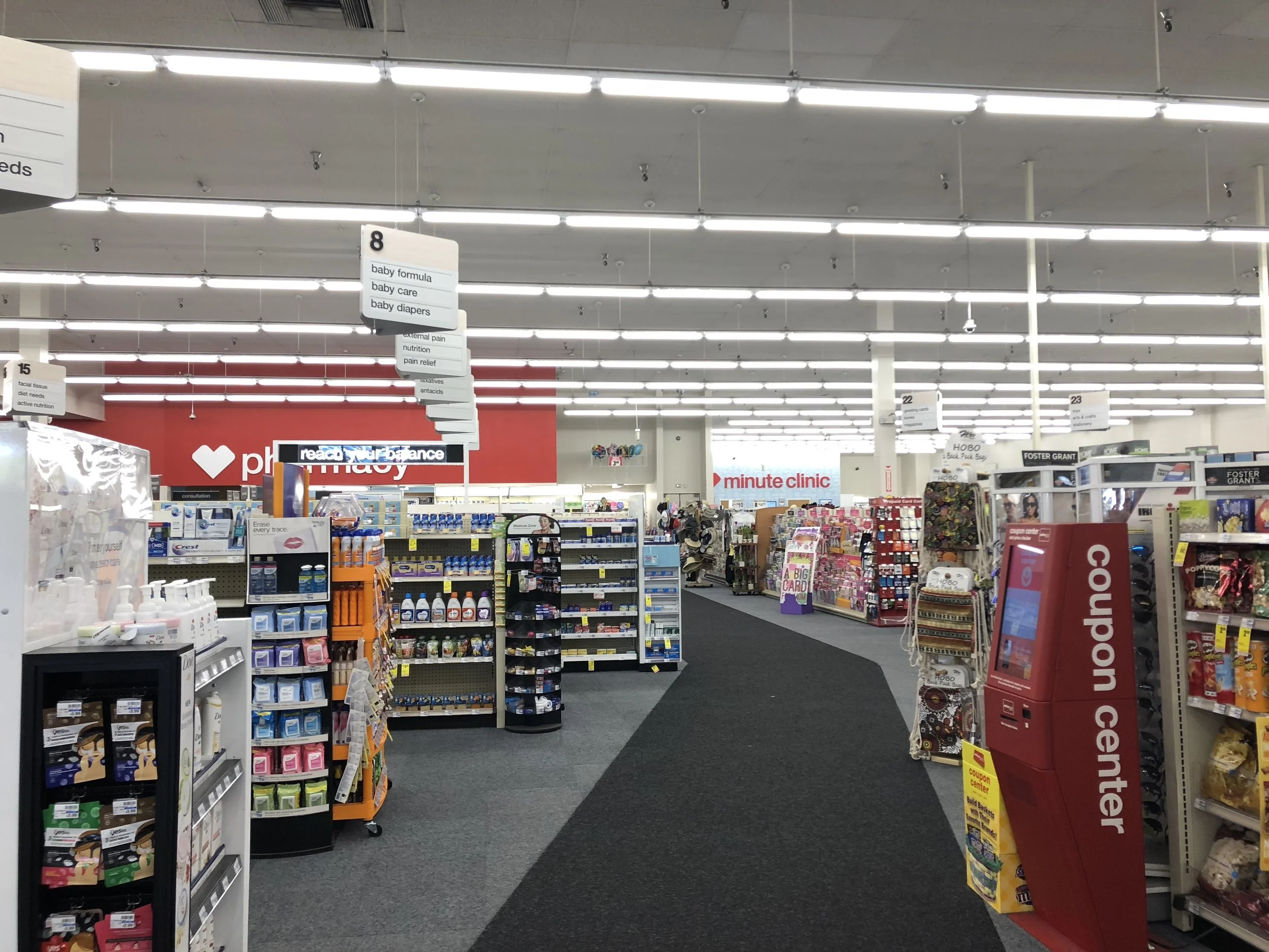 Inside a CVS drugstore.