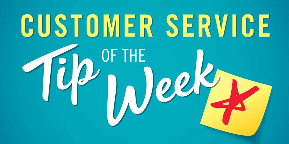 Customer Service Tip of the Week logo.