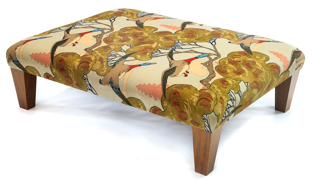 High quality Footstools and scatter cushions Made to order with your own dimensions and requirements to add a touch of glamour to any lounge.