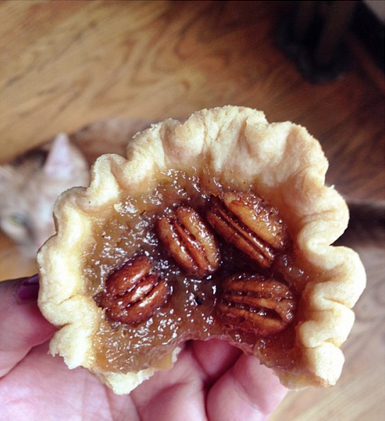 my first butter tart--hi, Mars!